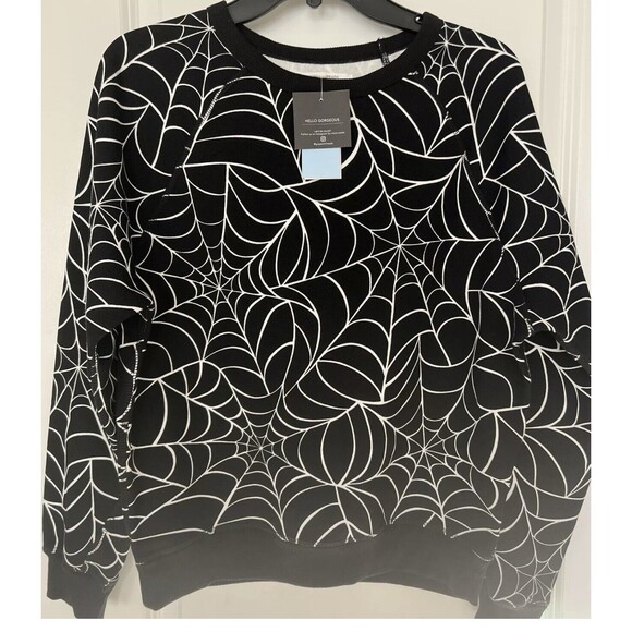 Grayson Threads Size Medium Spiderweb Sweatshirt Long Sleeve NWT Lightweight - Picture 4 of 4